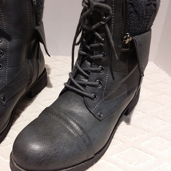 - ⬇️Additionelle wide width moto boots -knit… - Picture 2 of 10